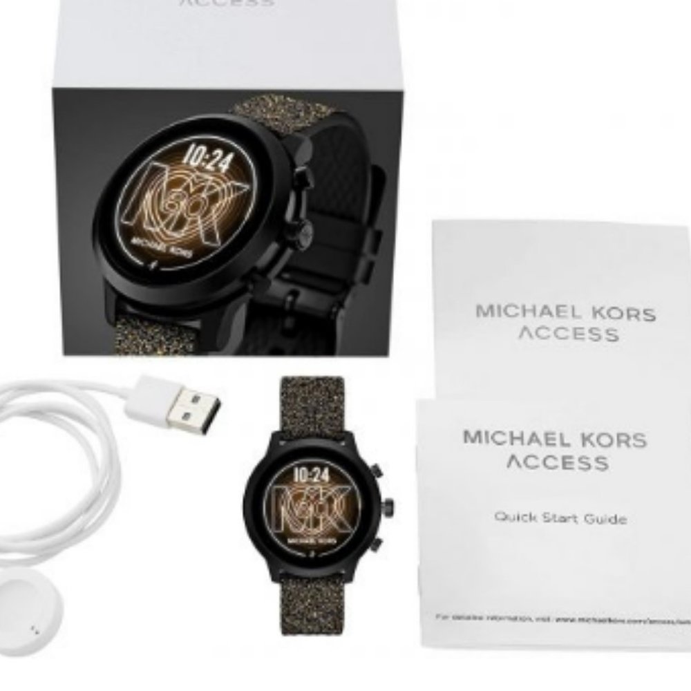 Michael Kors Women's Access MKGO Swarovski Silicone Smartwatch